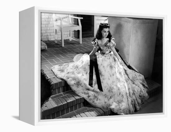 Vivien Leigh, Gone with the Wind, directed by Victor Fleming, 1939 (b/w photo)-null-Framed Stretched Canvas