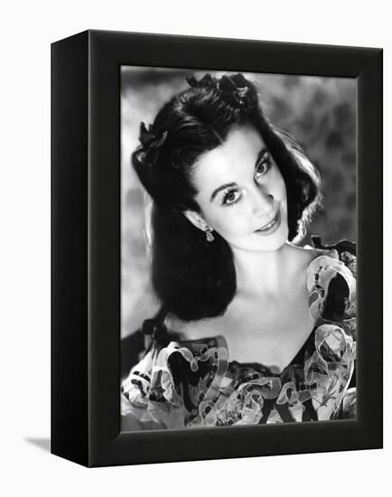 Vivien Leigh, Gone with the Wind, directed by Victor Fleming, 1939 (b/w photo)-null-Framed Stretched Canvas