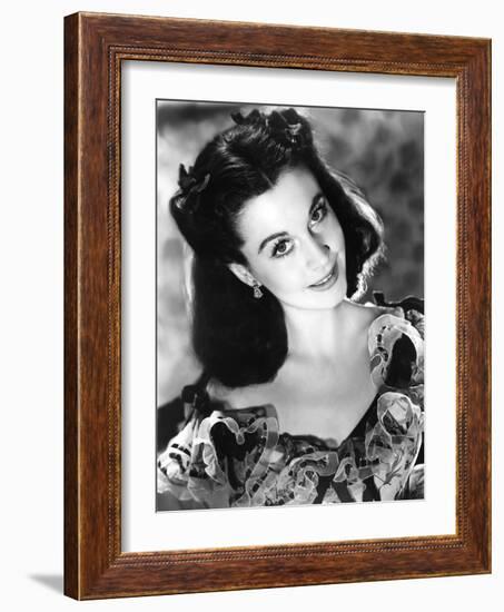 Vivien Leigh, Gone with the Wind, directed by Victor Fleming, 1939 (b/w photo)-null-Framed Photo