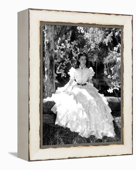 Vivien Leigh, Gone with the Wind, directed by Victor Fleming, 1939 (b/w photo)-null-Framed Stretched Canvas