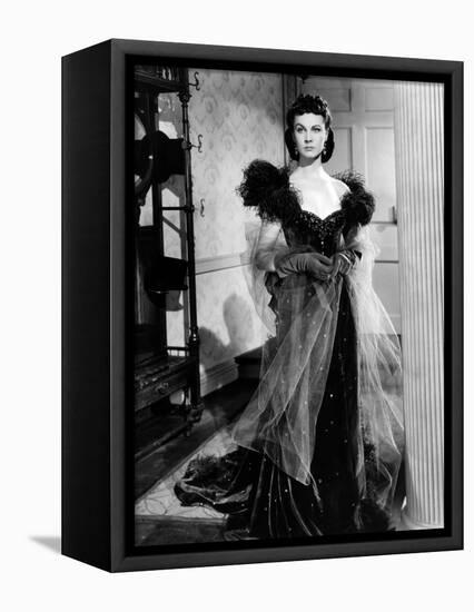 Vivien Leigh, Gone with the Wind, directed by Victor Fleming, 1939 (b/w photo)-null-Framed Stretched Canvas