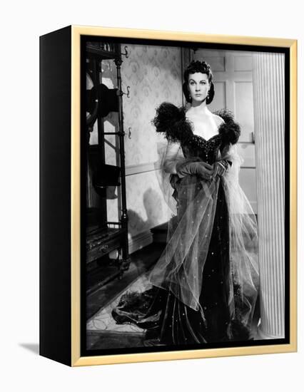 Vivien Leigh, Gone with the Wind, directed by Victor Fleming, 1939 (b/w photo)-null-Framed Stretched Canvas