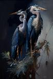 Two Great Blue Herons-Vivienne Dupont-Art Print