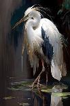 White Heron-Vivienne Dupont-Art Print