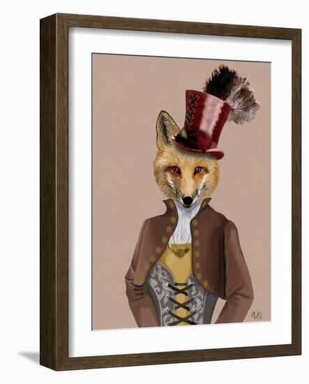 Vivienne Steampunk Fox-Fab Funky-Framed Premium Giclee Print