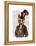 Vivienne Steampunk Fox-Fab Funky-Framed Stretched Canvas