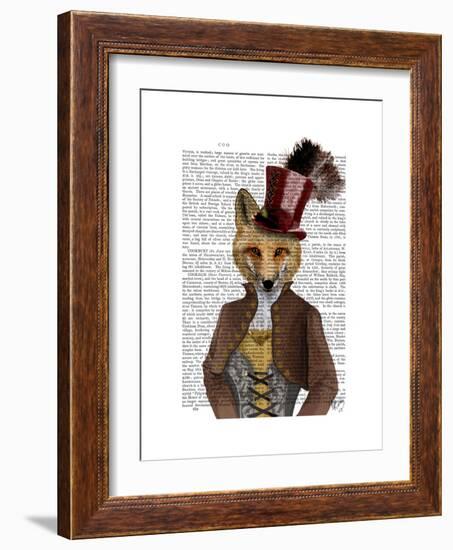 Vivienne Steampunk Fox-Fab Funky-Framed Premium Giclee Print