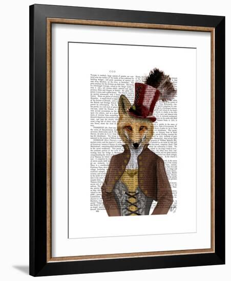 Vivienne Steampunk Fox-Fab Funky-Framed Premium Giclee Print