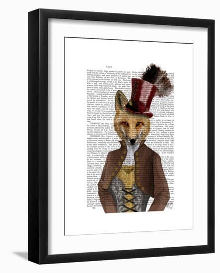 Vivienne Steampunk Fox-Fab Funky-Framed Premium Giclee Print