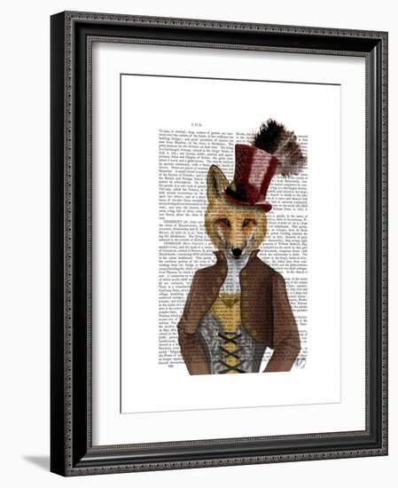 Vivienne Steampunk Fox-Fab Funky-Framed Premium Giclee Print