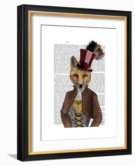 Vivienne Steampunk Fox-Fab Funky-Framed Premium Giclee Print