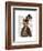 Vivienne Steampunk Fox-Fab Funky-Framed Art Print