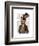 Vivienne Steampunk Fox-Fab Funky-Framed Art Print