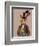 Vivienne Steampunk Fox-Fab Funky-Framed Art Print