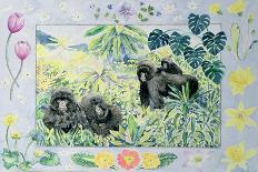 Mountain Gorillas (Month of March from a Calendar)-Vivika Alexander-Giclee Print