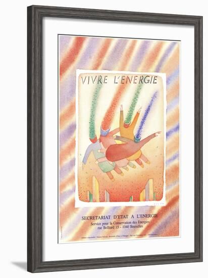 Vivre L'energie-Jean-Michel Folon-Framed Art Print