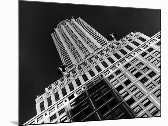 Viwe of the Chrysler Building Which Housed Time Offices from 1932-1938-Margaret Bourke-White-Mounted Premium Photographic Print