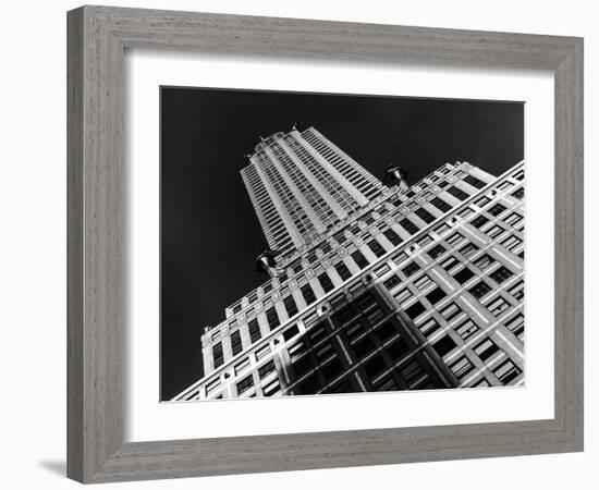 Viwe of the Chrysler Building Which Housed Time Offices from 1932-1938-Margaret Bourke-White-Framed Photographic Print