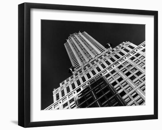 Viwe of the Chrysler Building Which Housed Time Offices from 1932-1938-Margaret Bourke-White-Framed Photographic Print