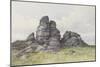 Vixen Tor, Near Merivale Bridge, Dartmoor , C.1895-96-Frederick John Widgery-Mounted Giclee Print
