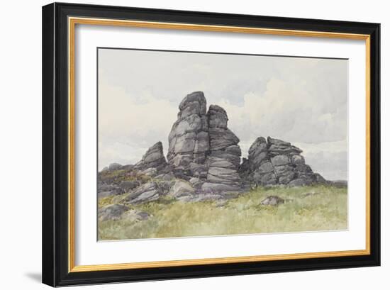 Vixen Tor, Near Merivale Bridge, Dartmoor , C.1895-96-Frederick John Widgery-Framed Giclee Print