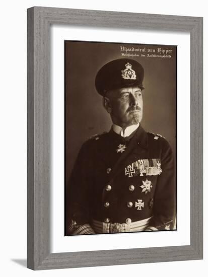 Vizeadmiral Franz Von Hipper, Erster Weltkrieg-null-Framed Giclee Print