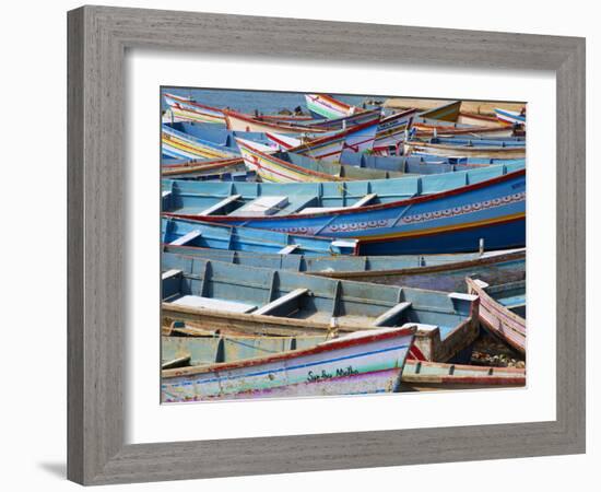 Vizhinjam, Fishing Harbour Near Kovalam, Kerala, India, Asia-Tuul-Framed Photographic Print