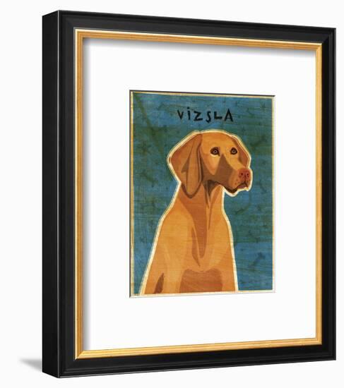 Vizsla-John W^ Golden-Framed Art Print