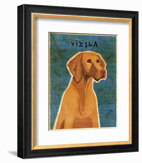 Vizsla-John W^ Golden-Framed Art Print