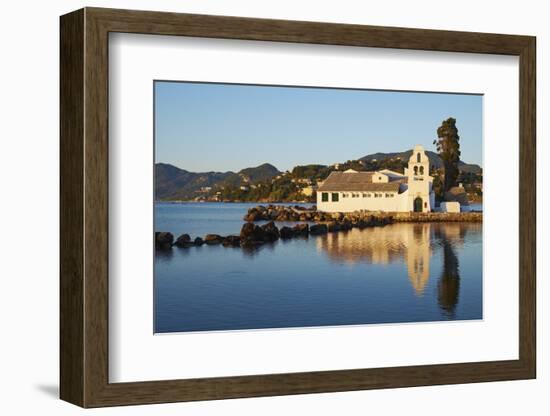 Vlacherna Monastery, Kanoni, Corfu, Ionian Islands, Greek Islands, Greece, Europe-Tuul-Framed Photographic Print