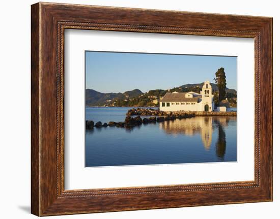 Vlacherna Monastery, Kanoni, Corfu, Ionian Islands, Greek Islands, Greece, Europe-Tuul-Framed Photographic Print