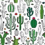 Vector Cactus Seamless Pattern-Vlad Klok-Stretched Canvas