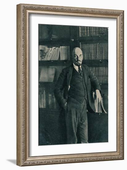 'Vladimir Ilich Lenin, Russian Bolshevik leader, in the Kremlin, Moscow, Russia, October', 1918-Unknown-Framed Giclee Print