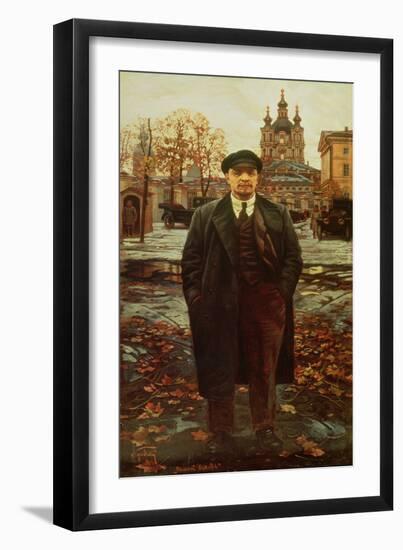 Vladimir Ilyich Lenin (1870-1924) at Smolny, circa 1925-Issac Brodsky-Framed Giclee Print