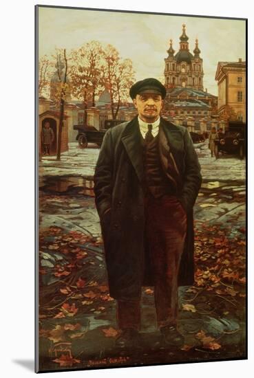 Vladimir Ilyich Lenin (1870-1924) at Smolny, circa 1925-Issac Brodsky-Mounted Giclee Print
