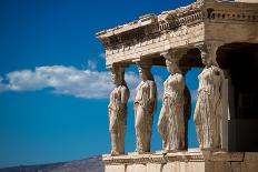 Greece Athens Acropolis Statues-Vladimir Kostka-Art Print
