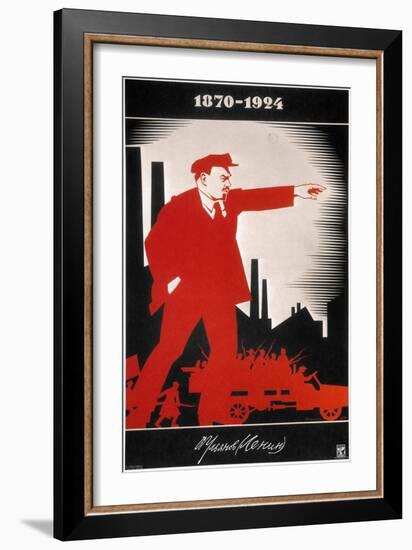 Vladimir Lenin (1870-1924)-Adolf Strakhov-Framed Giclee Print