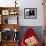 Vladimir Lenin, at His Desk Between 1920 to 1922-null-Framed Photo displayed on a wall