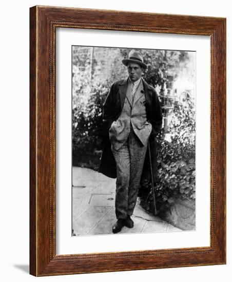 Vladimir Mayakovsky, Russian Poet, in Mexico, 1924-null-Framed Photo