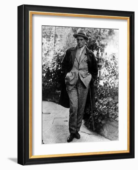 Vladimir Mayakovsky, Russian Poet, in Mexico, 1924-null-Framed Photo