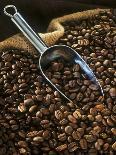 Coffee Beans in Sack and in Golden Scoop-Vladimir Shulevsky-Photographic Print