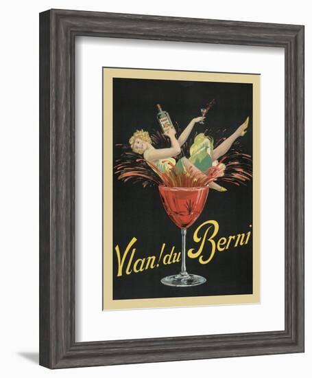 Vlan! du Berni-Vintage Poster-Framed Art Print