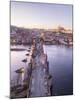 Vltava River and by Charles Bridge at sunset, UNESCO World Heritage Site, Prague, Czech Republic, E-Roberto Moiola-Mounted Photographic Print