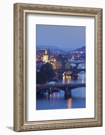 Vltava River with the Bridges-Markus-Framed Photographic Print