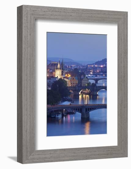 Vltava River with the Bridges-Markus-Framed Photographic Print