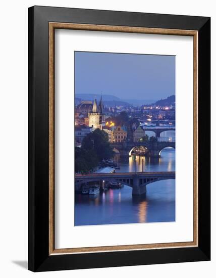 Vltava River with the Bridges-Markus-Framed Photographic Print