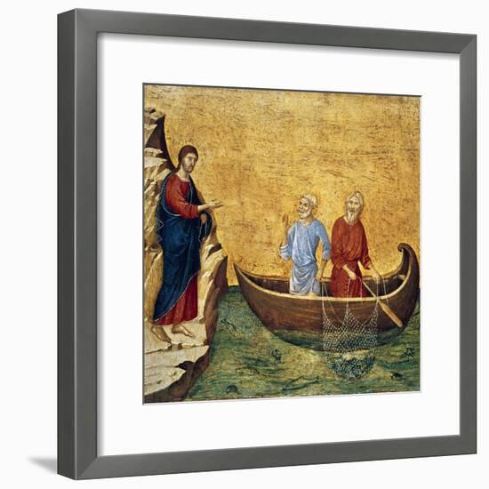 Vocacion De Los Apostoles Pedro Y Andres-Duccio Di buoninsegna-Framed Giclee Print