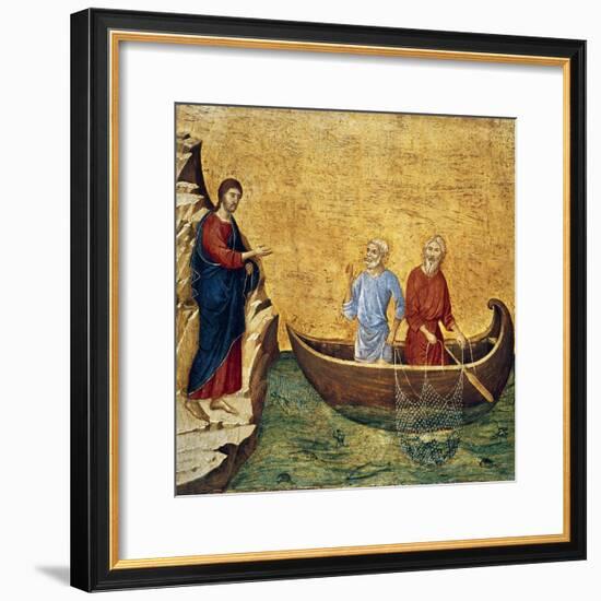 Vocacion De Los Apostoles Pedro Y Andres-Duccio Di buoninsegna-Framed Giclee Print