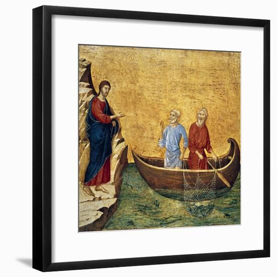 Vocacion De Los Apostoles Pedro Y Andres-Duccio Di buoninsegna-Framed Giclee Print