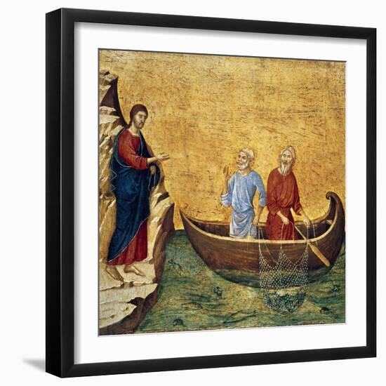 Vocacion De Los Apostoles Pedro Y Andres-Duccio Di buoninsegna-Framed Giclee Print